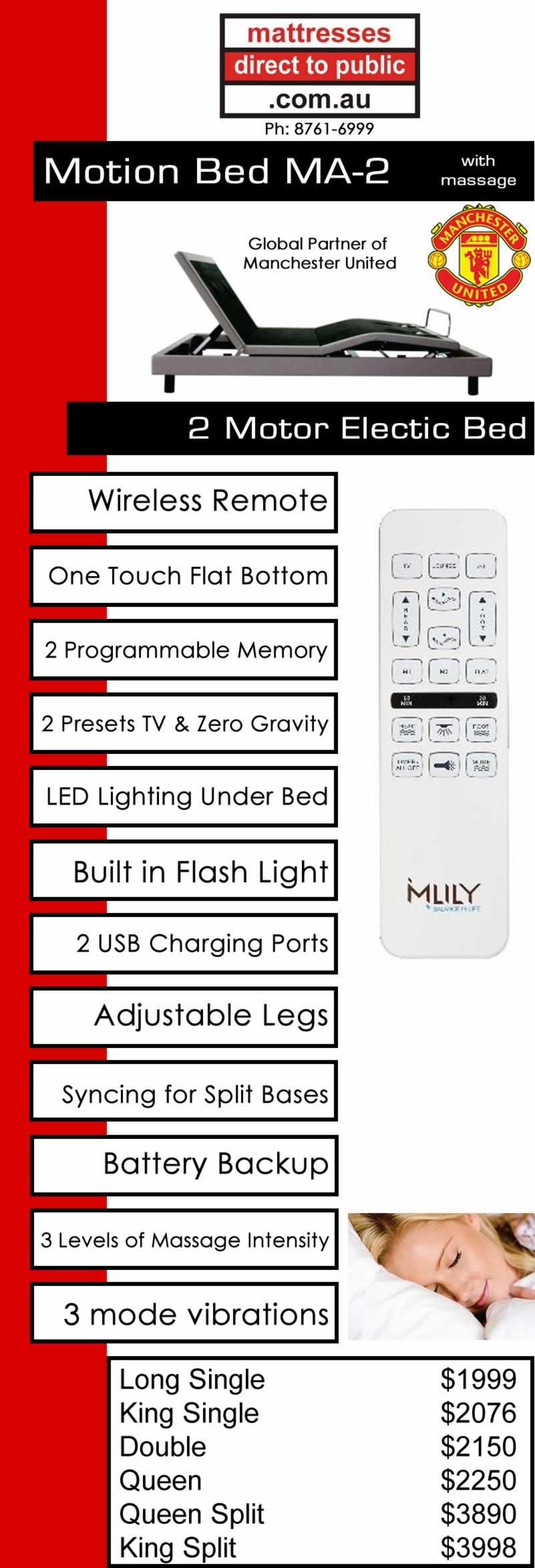 Electric Beds Mattresses Direct To Public