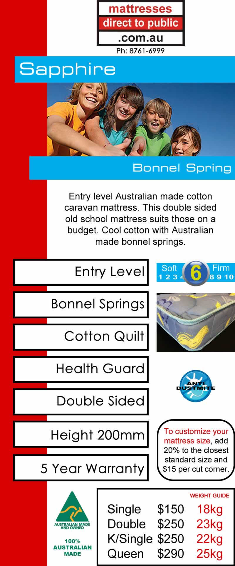 Caravan Mattresses Made to Order Mattresses Direct To Public